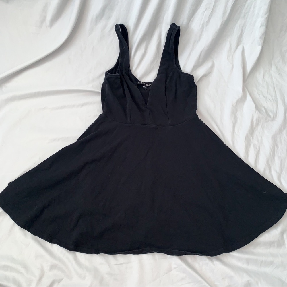 Express form fitting black dress